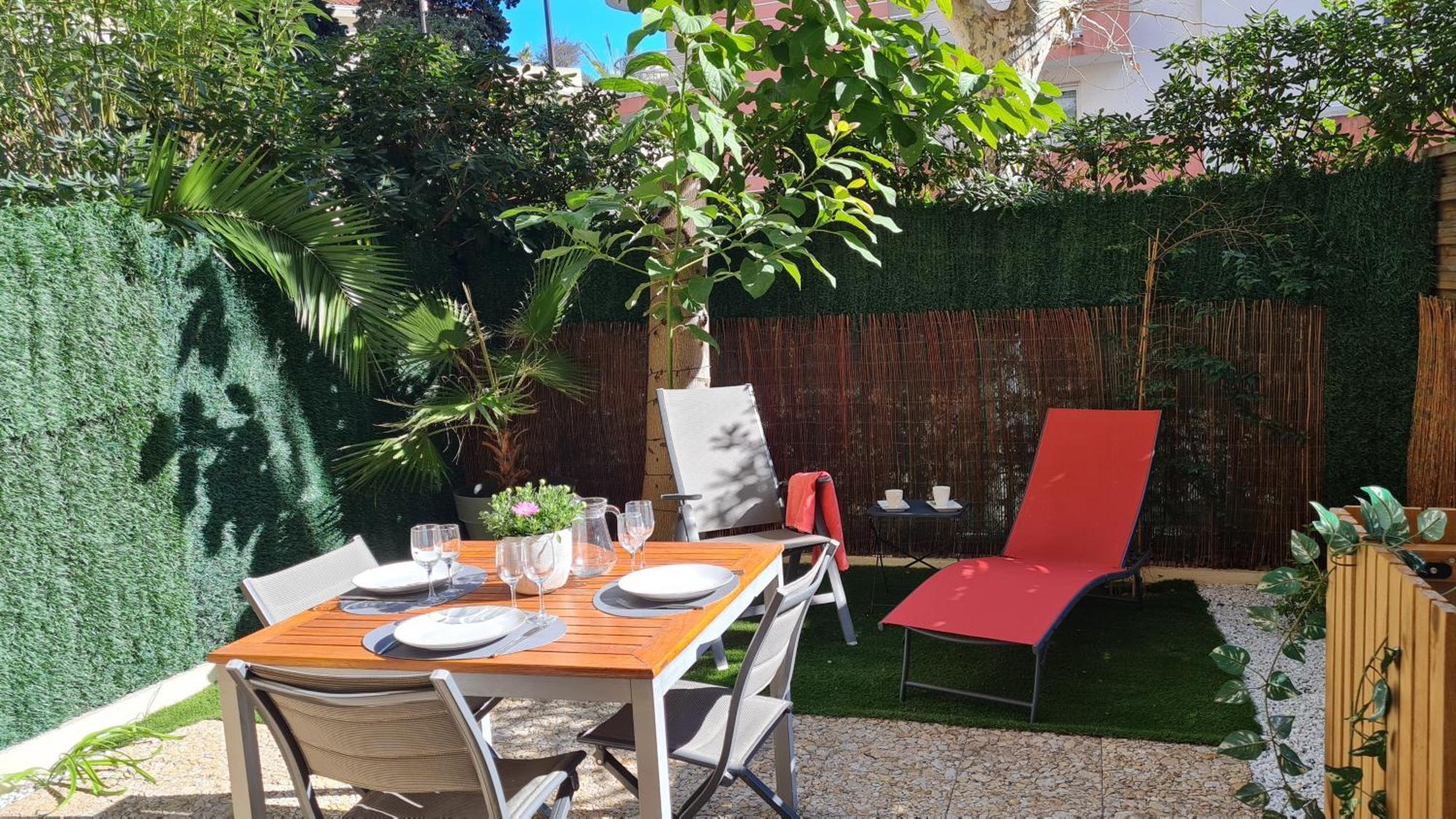 Studio Sun-Beach Avec Parking Et Jardin - 500M Des Plages De Juan Les Pins Antibes Exteriér fotografie