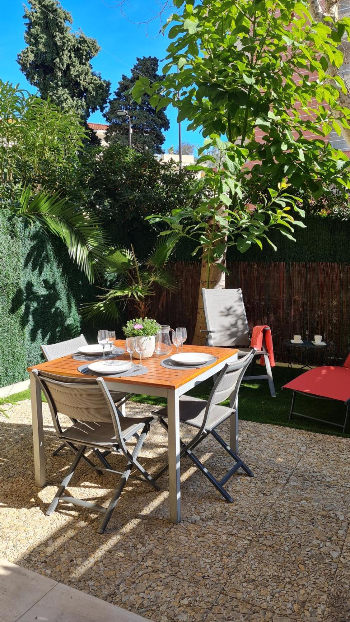 Studio Sun-Beach Avec Parking Et Jardin - 500M Des Plages De Juan Les Pins Antibes Exteriér fotografie
